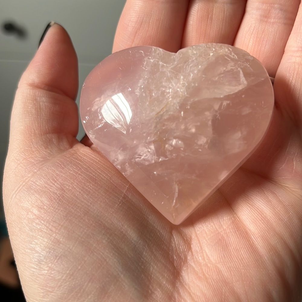 Rose Quartz Heart